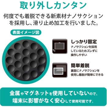 iPad 10.2インチ 第9 8 7世代 (2021 2020 2019年) 用 のぞき見防止フィルター 着脱式 360度(上下左右) タッチ操作可 ブルーライトカット エレコム