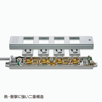 3P、3m、タップ赤色 サンワサプライ