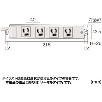 工事物件雷ガードタップ サンワサプライ 3P電源タップ 【通販モノタロウ】