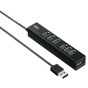 USB-HUB255BK 磁石付き7ポートUSB2.0ハブ 1個 サンワサプライ 【通販