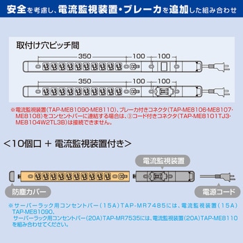 20Aコンセントバー用電流監視装置 サンワサプライ