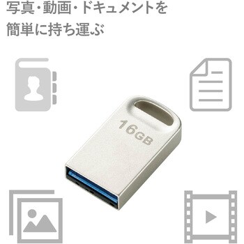 Mf Su316gsv Usbメモリ Usb3 1 Gen1 小型 メタリック筐体 ストラップホール 1年保証 1個 エレコム 通販サイトmonotaro