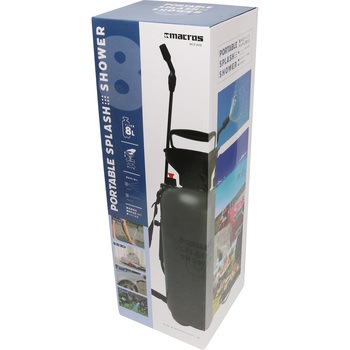 ポンプ式 ポータブルシャワー 簡易シャワー 携帯シャワー 温水 アルコール キャンプ レジャー アウトドア 海水浴 掃除 洗車 ガーデニング マクロス 手動式噴霧器 通販モノタロウ Mcz 5