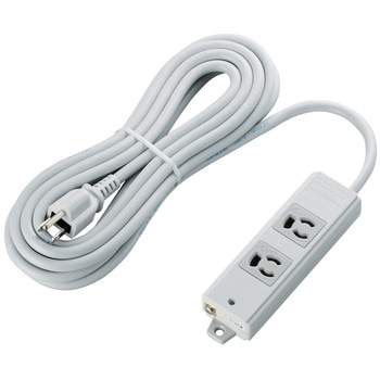 電源タップ 3P 2個口 マグネット付 抜け止め 固定用フック穴付き 工事用 熱に強い二重構造 RoHS OAタップ エレコム