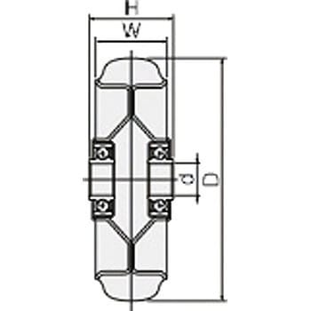 車輪(スチールホイル製ゴム(ベアリング入)) 東正車輛
