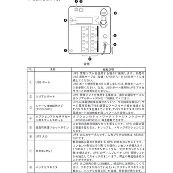 無停電電源装置 UPS ラインインタラクティブ給電 長寿命バッテリー 正弦波 2年保証 SMT1500J APC(シュナイダーエレクトリック)