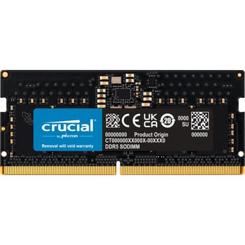 CT8G48C40S5 ノートPC用増設メモリ 8GB(8GBx1枚)DDR5 4800MT/s(PC5 ...
