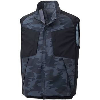 空調風神服  カモフラワークベスト (旧KU92242) サンエス