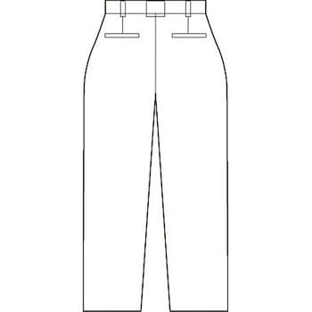N100 制電ストレッチワンタックパンツ(秋冬用) ナカツカ