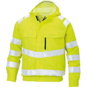 空調風神服 高視認安全ブルゾン (フラットハイパワーファンセット&バッテリーセット 2022) (旧KU91500) サンエス