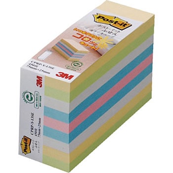 CPRP-Y-13SE �|�X�g�C�b�g �ʏ�S���ӂ��� �m�[�g �J���[�L���[�u 75�~75mm 3M �X���[�G�� 3M(�X���[�G��) 76121674