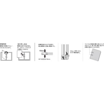 F-5000-8 フラット・ツイストリングファイル 1冊 リヒトラブ 【通販