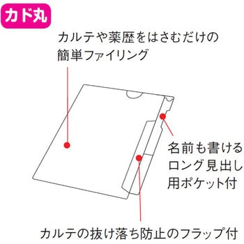 HK2001 カルテフォルダー(フラップ付)シングル＜縦型＞ リヒトラブ