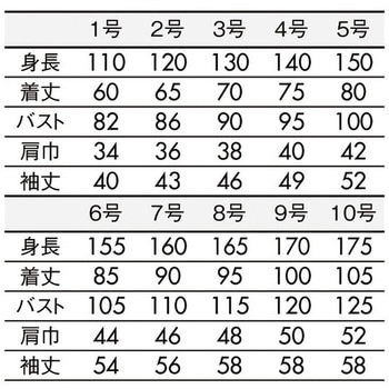 カッポウ型給食衣 児童用 長袖 住商モンブラン