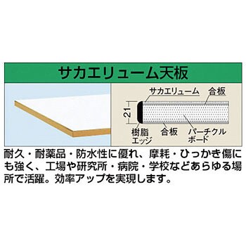 軽量作業台(SKKタイプ/耐荷重400kg/サカエリューム天板/H740/固定式)