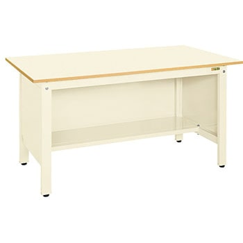 軽量作業台(KK/350kg/ポリエステル天板/H740/三方パネル付) サカエ