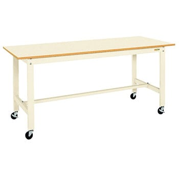 軽量作業台(KKタイプ/耐荷重200kg/ポリエステル天板/キャスター付) サカエ