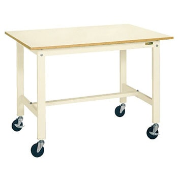 軽量作業台(KKタイプ/耐荷重200kg/ポリエステル天板/キャスター付) サカエ