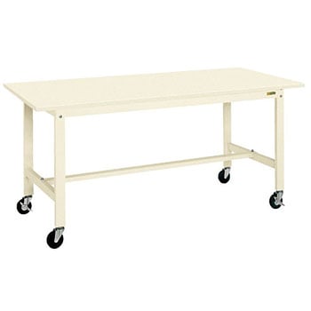 軽量作業台(KKタイプ/耐荷重200kg/スチール天板/キャスター付) サカエ