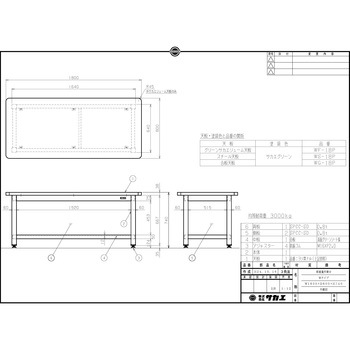 超重量作業台 Wタイプ サカエ