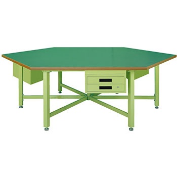 SWT-24B 六角形作業台・中量STWタイプ サカエ 76183177