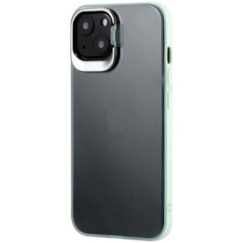 iPhone 13 スタンド付耐衝撃ハイブリッドケース「SHELL STAND」 カメラレンズ保護 ストラップホール付 LEPLUS