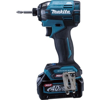 SALE大人気MAKITA TD002GRDX 充電式インパクトドライバ 40Vmax 2.5Ah純正バッテリー2個 青 ブルー マキタ ◆3117/登呂バザール店 本体