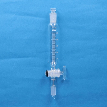 Fine円筒分液 50mL 目盛付平栓G活栓下部15 TGK(東京硝子器械)