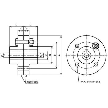 RCL 180 SNS フランジ形固定軸継手 RCL 1個 カネミツ 【通販サイト