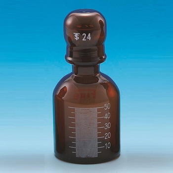Fine標準試薬保存容器 茶褐色 50mL TGK(東京硝子器械)