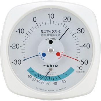 ミニマックス1型 最高最低温度計 佐藤計量器製作所