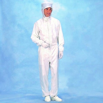 無塵衣 EL-7238B 男子続服 白 TGK(東京硝子器械)