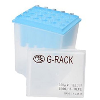 ガラスチップ入ラック 20本付 - TGK(東京硝子器械)