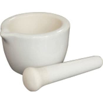 汎用乳鉢 磁製 乳棒付 TGK(東京硝子器械)