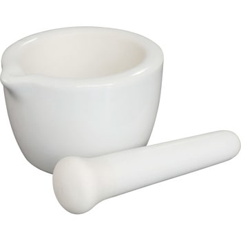 光沢乳鉢 磁製 乳棒付 TGK(東京硝子器械)