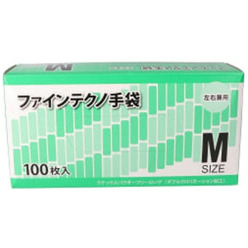 ファインテクノ手袋 ラテックス 100枚入 TGK(東京硝子器械)