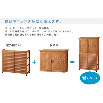 DNS-N0707 収納庫付室外機カバー 1台 住まいスタイル 【通販モノタロウ】