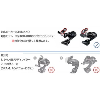 DRS-QR1 ダイレクトマウントディレイラーハンガー DE ROSA用 1個 