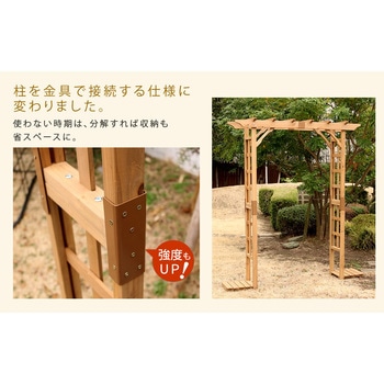 天然木パーゴラアーチ金具セット 住まいスタイル