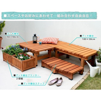 デッキ縁台 ステップセット 住まいスタイル