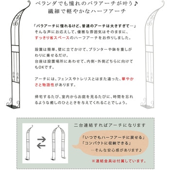 アイアンハーフアーチ(シングル) 住まいスタイル