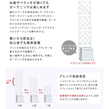 プランター台付フェンス(スリムタイプ)「アーガイル」 住まいスタイル