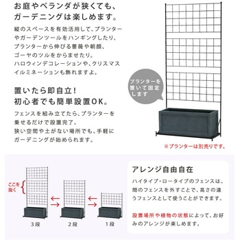 プランター台付フェンス(ハイタイプ)「グラフ」 住まいスタイル