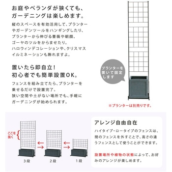プランター台付フェンス(スリムタイプ)「グラフ」 住まいスタイル