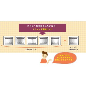 パークアベニュー フェンス連結セット 住まいスタイル