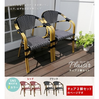 チェア2脚セット「プレジール」 - 住まいスタイル