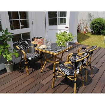 スクエアテーブル5点セット「プレジール」 - 住まいスタイル