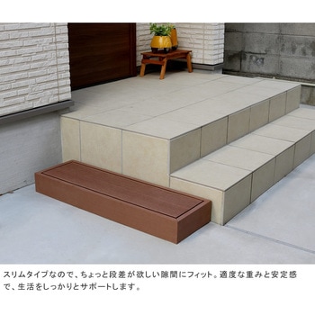 人工木ウッドデッキ ecofeel(エコフィール) ステップセット 住まいスタイル