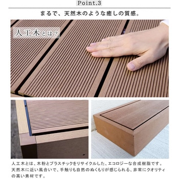 人工木ウッドデッキ ecofeel(エコフィール)ステップ 住まいスタイル