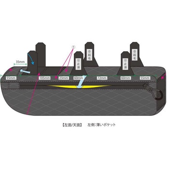 R250 フレームインナーバッグ ラージ アーガイル リップストップ ブラック - R250